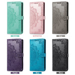 Custodia per telefono in pelle goffrata fiore mandala, For Honor 90 Lite, For Honor Play 7T Pro, For Honor 30i