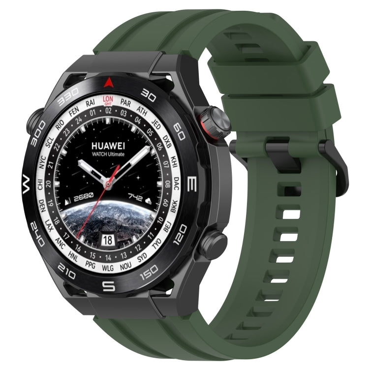 Set di cinturini sportivi in silicone tinta unita lunghi e corti, For Huawei Watch Ultimate, For Honor Watch GS 3i