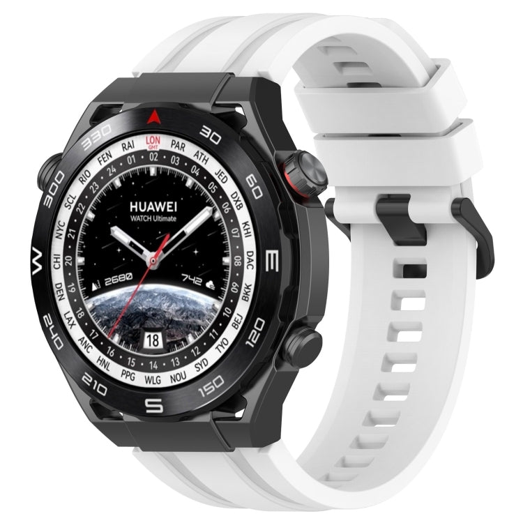 Set di cinturini sportivi in silicone tinta unita lunghi e corti, For Huawei Watch Ultimate, For Honor Watch GS 3i