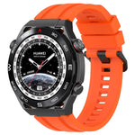 Set di cinturini sportivi in silicone tinta unita lunghi e corti, For Huawei Watch Ultimate, For Honor Watch GS 3i