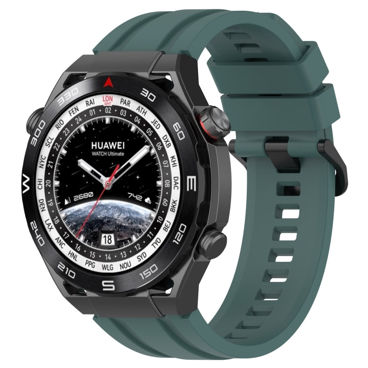 Set di cinturini sportivi in silicone tinta unita lunghi e corti, For Huawei Watch Ultimate, For Honor Watch GS 3i