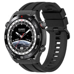 Set di cinturini sportivi in silicone tinta unita lunghi e corti, For Huawei Watch Ultimate, For Honor Watch GS 3i