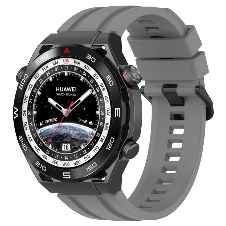 Set di cinturini sportivi in silicone tinta unita lunghi e corti, For Huawei Watch Ultimate, For Honor Watch GS 3i