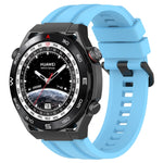 Set di cinturini sportivi in silicone tinta unita lunghi e corti, For Huawei Watch Ultimate, For Honor Watch GS 3i