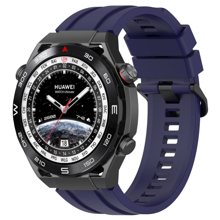 Set di cinturini sportivi in silicone tinta unita lunghi e corti, For Huawei Watch Ultimate, For Honor Watch GS 3i