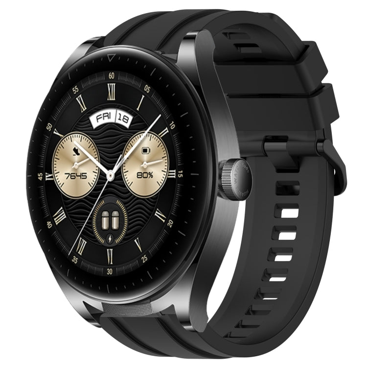 Set di cinturini sportivi in silicone tinta unita lunghi e corti, For Honor Watch GS 3, For Huawei Watch GT3  46mm