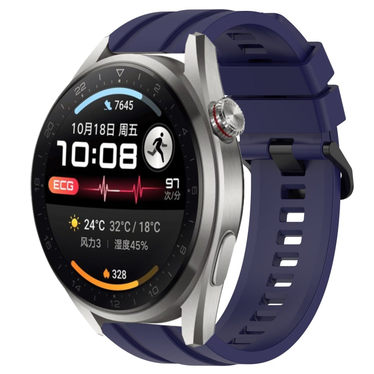 Set di cinturini sportivi in silicone tinta unita lunghi e corti, For Huawei Watch 3 Pro New, For Huawei Watch GT3 Pro 46mm