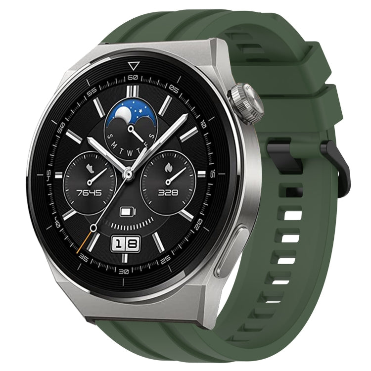Set di cinturini sportivi in silicone tinta unita lunghi e corti, For Huawei Watch GT Runner, For Huawei Watch 3 Pro