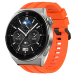 Set di cinturini sportivi in silicone tinta unita lunghi e corti, For Huawei Watch GT Runner, For Huawei Watch 3 Pro