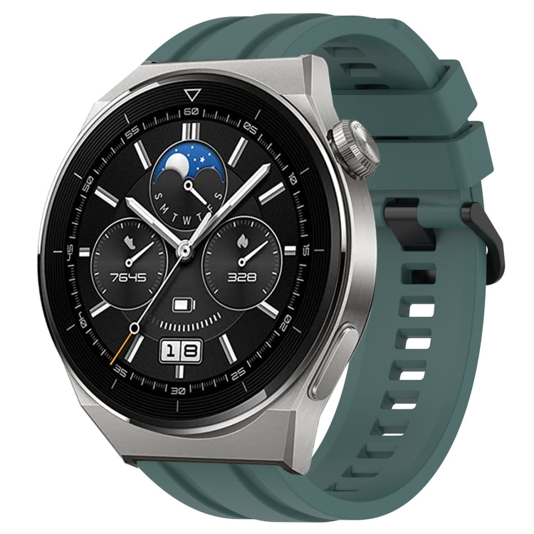 Set di cinturini sportivi in silicone tinta unita lunghi e corti, For Huawei Watch GT Runner, For Huawei Watch 3 Pro