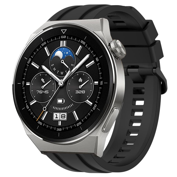 Set di cinturini sportivi in silicone tinta unita lunghi e corti, For Huawei Watch GT Runner, For Huawei Watch 3 Pro