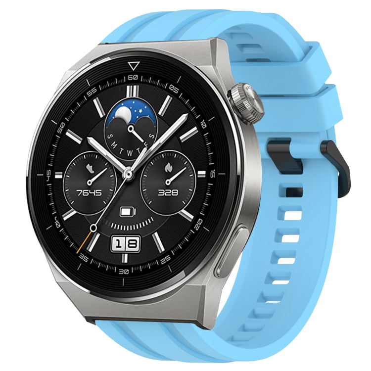 Set di cinturini sportivi in silicone tinta unita lunghi e corti, For Huawei Watch GT Runner, For Huawei Watch 3 Pro