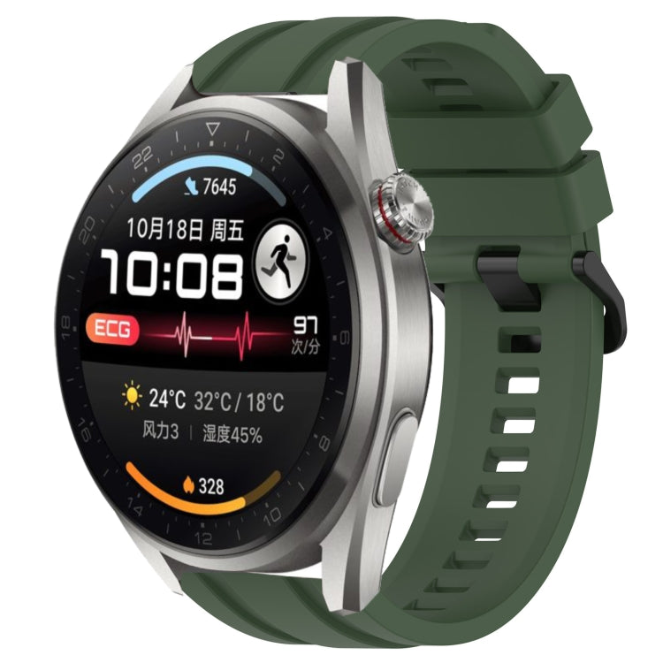 Set di cinturini sportivi in silicone tinta unita lunghi e corti, For Huawei Watch Ultimate, For Honor Watch GS 3i