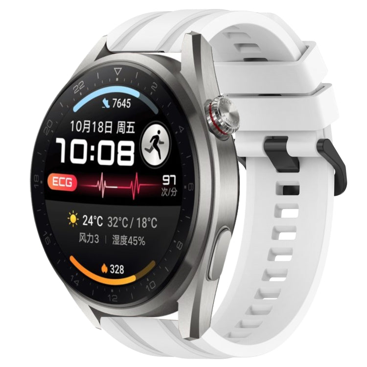 Set di cinturini sportivi in silicone tinta unita lunghi e corti, For Huawei Watch Ultimate, For Honor Watch GS 3i