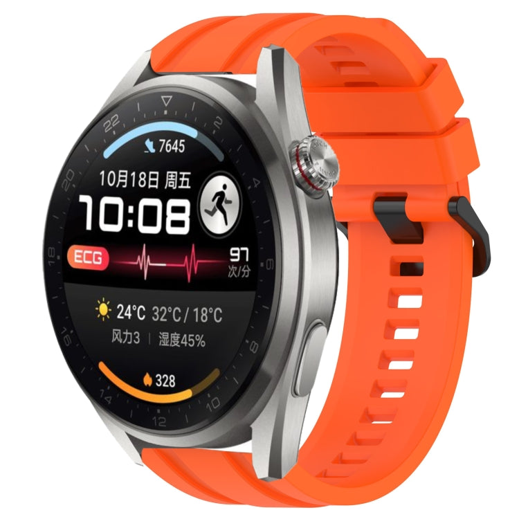 Set di cinturini sportivi in silicone tinta unita lunghi e corti, For Huawei Watch Ultimate, For Honor Watch GS 3i