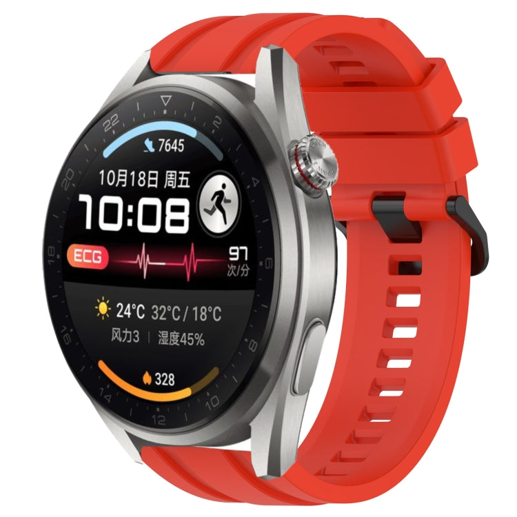 Set di cinturini sportivi in silicone tinta unita lunghi e corti, For Huawei Watch Ultimate, For Honor Watch GS 3i