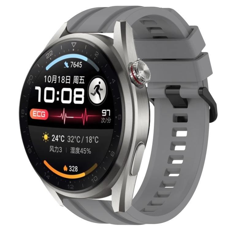 Set di cinturini sportivi in silicone tinta unita lunghi e corti, For Huawei Watch Ultimate, For Honor Watch GS 3i