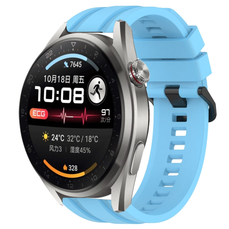 Set di cinturini sportivi in silicone tinta unita lunghi e corti, For Huawei Watch Ultimate, For Honor Watch GS 3i