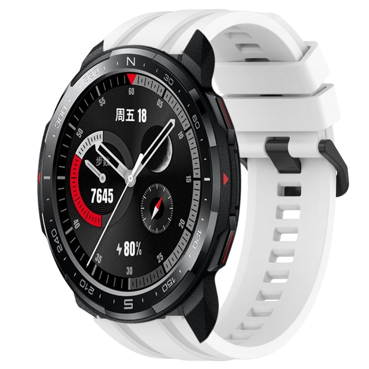 Set di cinturini sportivi in silicone tinta unita lunghi e corti, For Huawei Watch 3, For Honor Watch GS Pro
