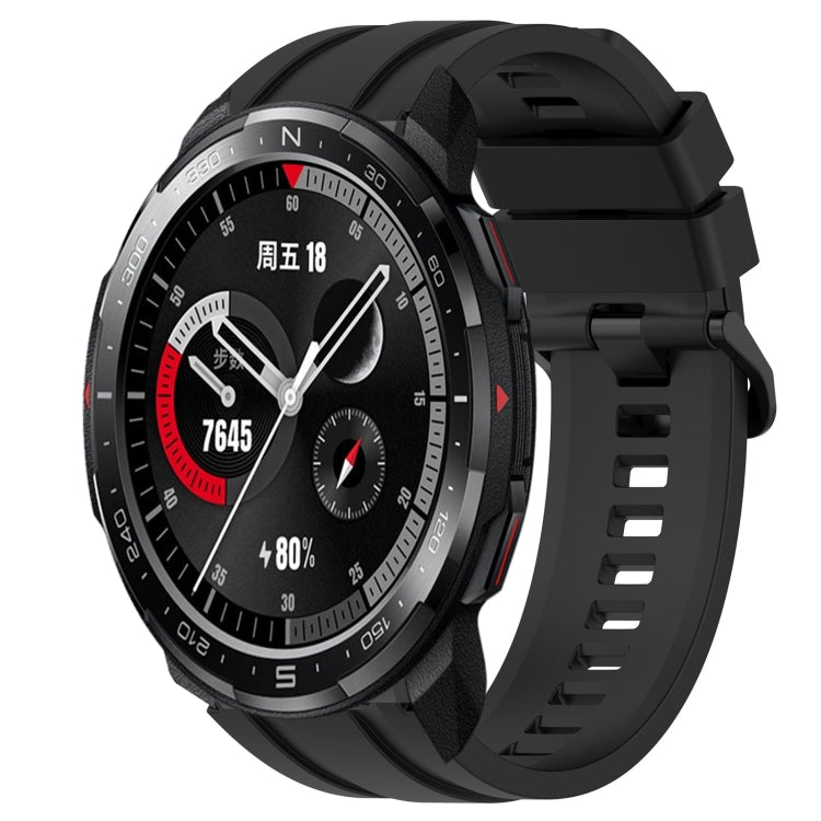 Set di cinturini sportivi in silicone tinta unita lunghi e corti, For Huawei Watch 3, For Honor Watch GS Pro