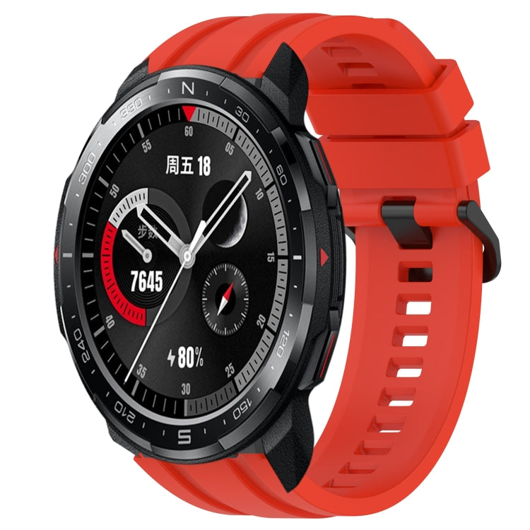 Set di cinturini sportivi in silicone tinta unita lunghi e corti, For Huawei Watch 3, For Honor Watch GS Pro