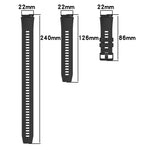 Set di cinturini sportivi in silicone tinta unita lunghi e corti, For Huawei Watch 3 Pro New, For Huawei Watch GT3 Pro 46mm