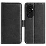 Custodia per telefono in pelle con vibrazione orizzontale con fibbia magnetica a doppio lato, For OPPO Reno10 Pro+