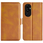 Custodia per telefono in pelle con vibrazione orizzontale con fibbia magnetica a doppio lato, For OPPO Reno10 Pro+