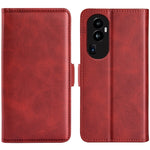 Custodia per telefono in pelle con vibrazione orizzontale con fibbia magnetica a doppio lato, For OPPO Reno10 Pro+