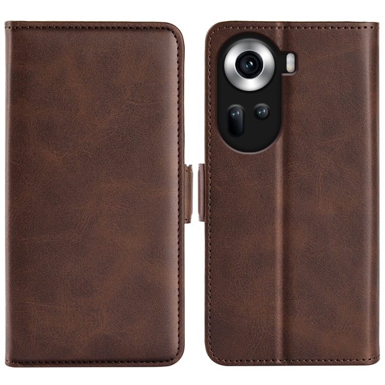 Custodia per telefono in pelle con vibrazione orizzontale con fibbia magnetica a doppio lato, For OPPO A3 Pro 5G China, For OPPO Reno11 F 5G, For OPPO Reno11 5G Global, For OPPO A38