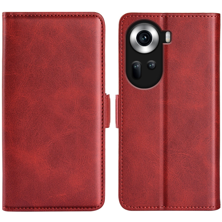 Custodia per telefono in pelle con vibrazione orizzontale con fibbia magnetica a doppio lato, For OPPO A3 Pro 5G China, For OPPO Reno11 F 5G, For OPPO Reno11 5G Global, For OPPO A38