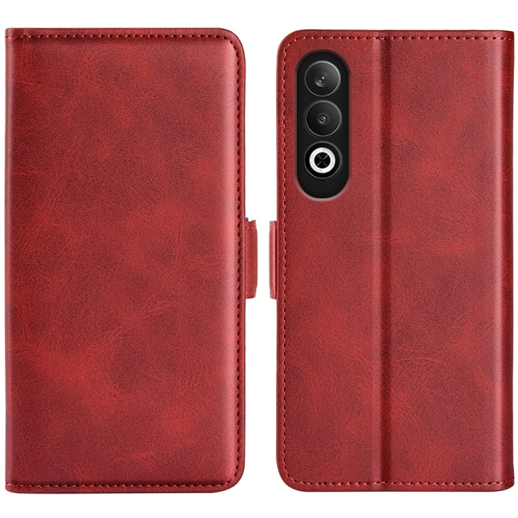 Custodia per telefono in pelle con vibrazione orizzontale con fibbia magnetica a doppio lato, For OPPO A3 Pro Global, For OPPO Reno12 Pro 5G Global, For OPPO Reno12 5G Global, For OPPO K12