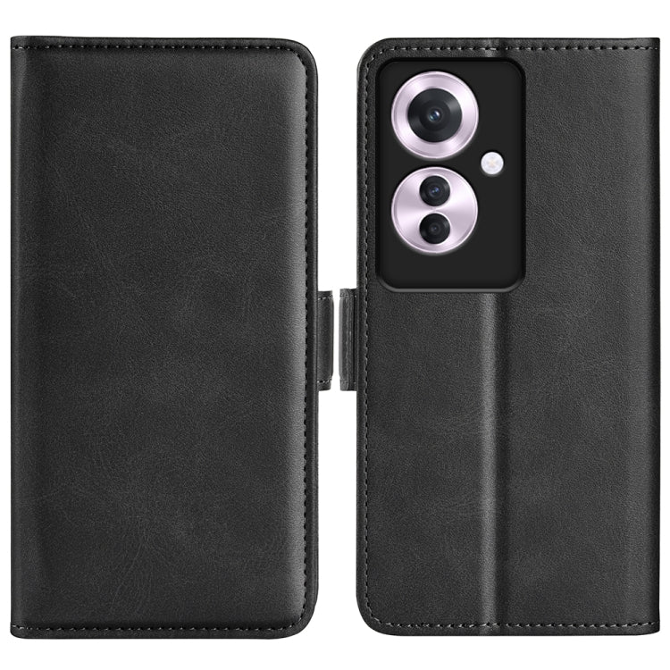 Custodia per telefono in pelle con vibrazione orizzontale con fibbia magnetica a doppio lato, For OPPO A3 Pro 5G China, For OPPO Reno11 F 5G, For OPPO Reno11 5G Global, For OPPO A38