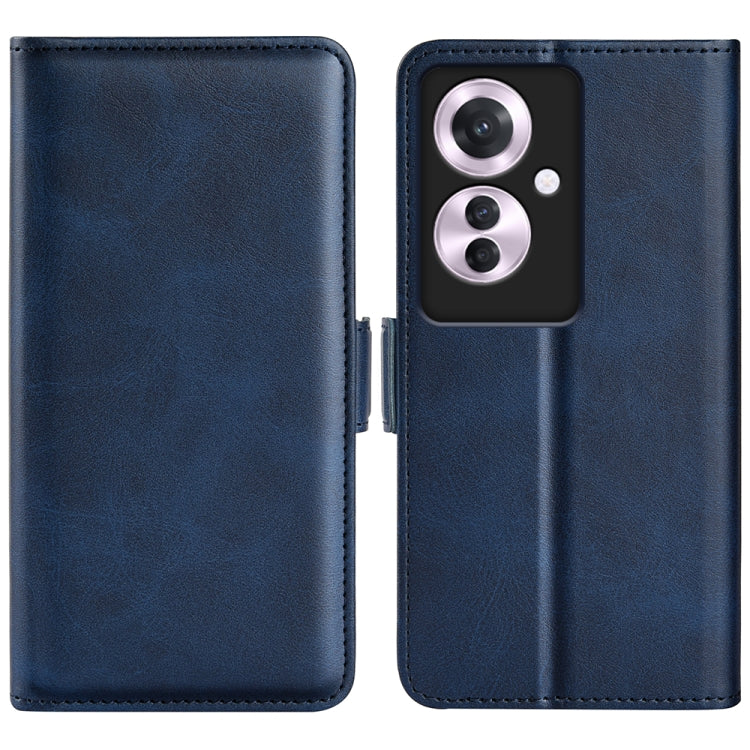 Custodia per telefono in pelle con vibrazione orizzontale con fibbia magnetica a doppio lato, For OPPO A3 Pro 5G China, For OPPO Reno11 F 5G, For OPPO Reno11 5G Global, For OPPO A38