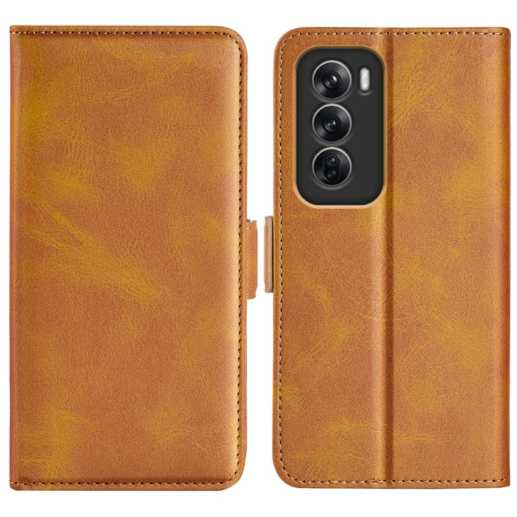 Custodia per telefono in pelle con vibrazione orizzontale con fibbia magnetica a doppio lato, For OPPO A3 Pro Global, For OPPO Reno12 Pro 5G Global, For OPPO Reno12 5G Global, For OPPO K12