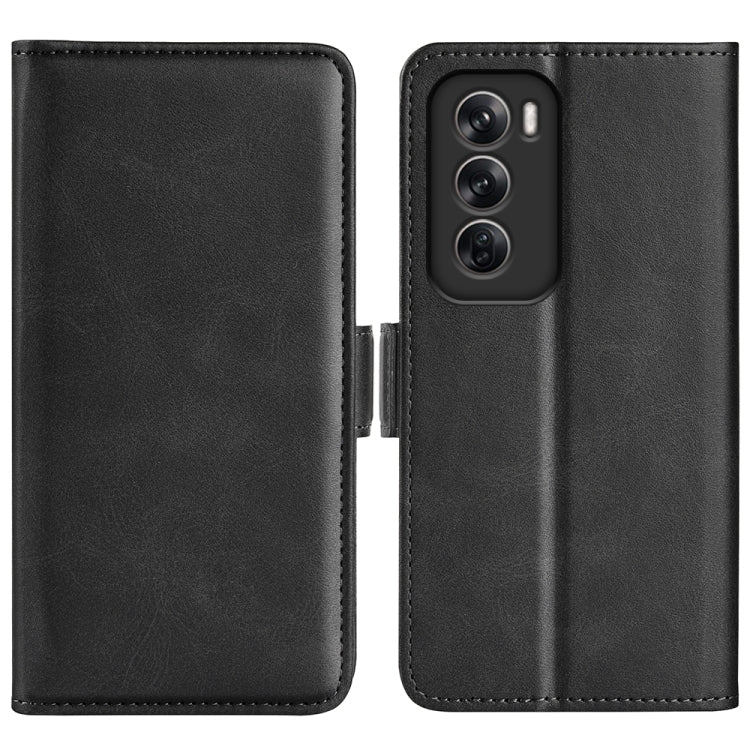 Custodia per telefono in pelle con vibrazione orizzontale con fibbia magnetica a doppio lato, For OPPO A3 Pro Global, For OPPO Reno12 Pro 5G Global, For OPPO Reno12 5G Global, For OPPO K12