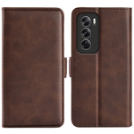 Custodia per telefono in pelle con vibrazione orizzontale con fibbia magnetica a doppio lato, For OPPO A3 Pro Global, For OPPO Reno12 Pro 5G Global, For OPPO Reno12 5G Global, For OPPO K12