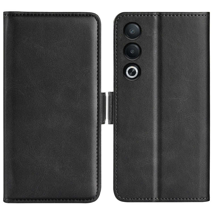 Custodia per telefono in pelle con vibrazione orizzontale con fibbia magnetica a doppio lato, For OPPO A3 Pro Global, For OPPO Reno12 Pro 5G Global, For OPPO Reno12 5G Global, For OPPO K12