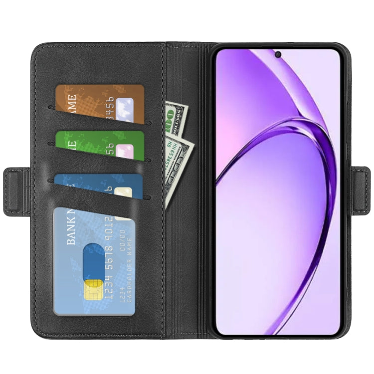 Custodia per telefono in pelle con vibrazione orizzontale con fibbia magnetica a doppio lato, For OPPO A3 Pro Global, For OPPO Reno12 Pro 5G Global, For OPPO Reno12 5G Global, For OPPO K12