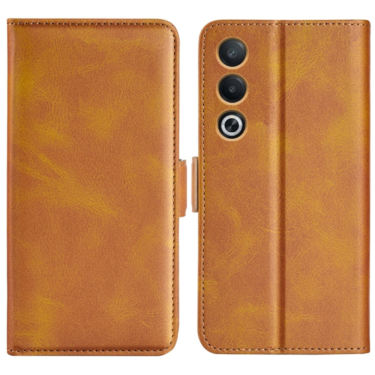 Custodia per telefono in pelle con vibrazione orizzontale con fibbia magnetica a doppio lato, For OPPO A3 Pro Global, For OPPO Reno12 Pro 5G Global, For OPPO Reno12 5G Global, For OPPO K12
