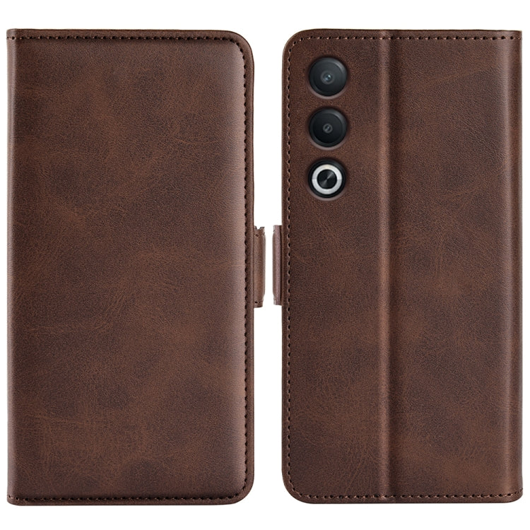 Custodia per telefono in pelle con vibrazione orizzontale con fibbia magnetica a doppio lato, For OPPO A3 Pro Global, For OPPO Reno12 Pro 5G Global, For OPPO Reno12 5G Global, For OPPO K12