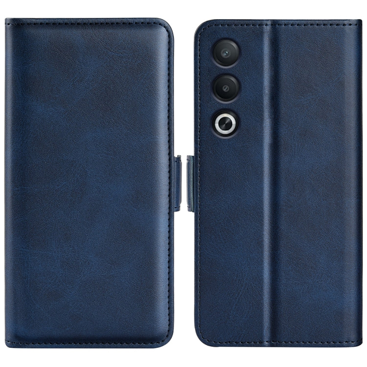 Custodia per telefono in pelle con vibrazione orizzontale con fibbia magnetica a doppio lato, For OPPO A3 Pro Global, For OPPO Reno12 Pro 5G Global, For OPPO Reno12 5G Global, For OPPO K12