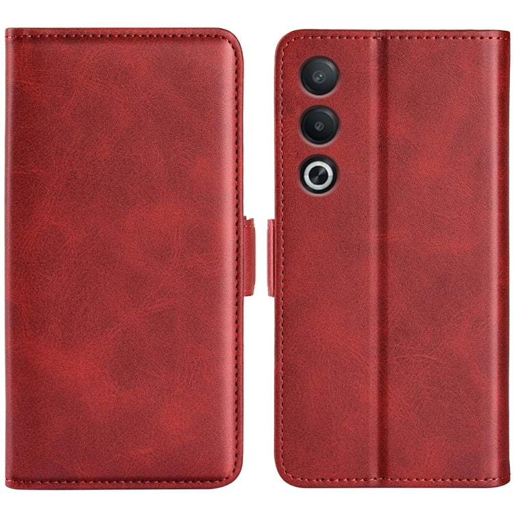Custodia per telefono in pelle con vibrazione orizzontale con fibbia magnetica a doppio lato, For OPPO A3 Pro Global, For OPPO Reno12 Pro 5G Global, For OPPO Reno12 5G Global, For OPPO K12
