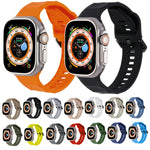 Cinturino per orologio sportivo in silicone Ripple, For Apple Watch SE 2022 44mm