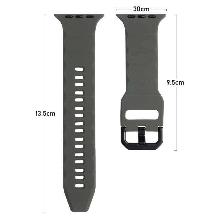 Cinturino per orologio sportivo in silicone Ripple, For Apple Watch Ultra 49mm
