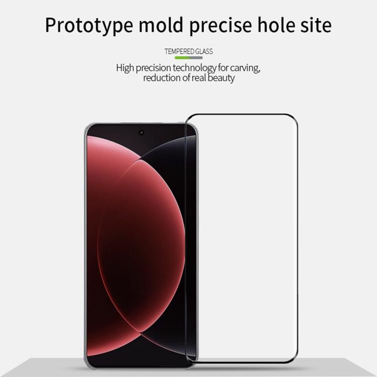 PINWUYO 9H Pellicola in vetro temperato per piegatura a caldo 3D, For Xiaomi 15 Ultra, For Xiaomi 15 Pro, For Xiaomi 14 Ultra, For Xiaomi 14 Pro, For Xiaomi Redmi Note 13 Pro+, For Xiaomi Civi 3, For Redmi Note 14 Pro 5G /14 Pro+ 5G