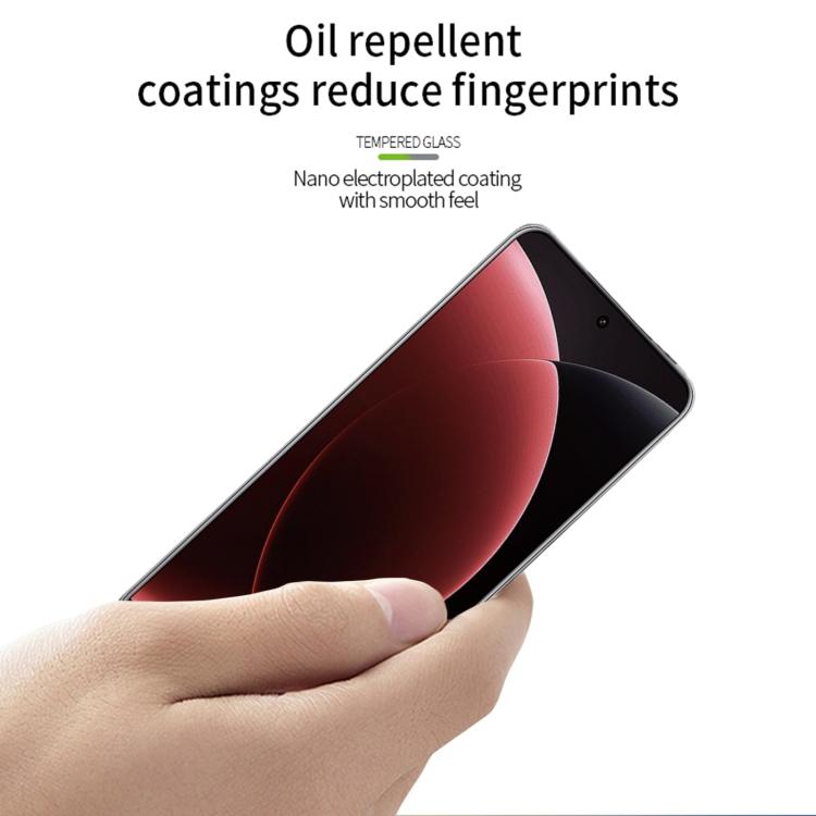 PINWUYO 9H Pellicola in vetro temperato per piegatura a caldo 3D, For Xiaomi 15 Ultra, For Xiaomi 15 Pro, For Xiaomi 14 Ultra, For Xiaomi 14 Pro, For Xiaomi Redmi Note 13 Pro+, For Xiaomi Civi 3, For Redmi Note 14 Pro 5G /14 Pro+ 5G