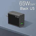 Adattatore GaN 65W USB-C e USB 3.0 per MacBook