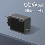 Adattatore GaN 65W USB-C x2 e USB 3.0 per MacBook