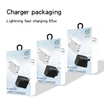 Adattatore GaN 65W USB-C x2 e USB 3.0 per MacBook